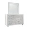 Global Furniture Usa Transitional Glam Marble, Metallic Santorini White Dresser 1477 - alternate 3